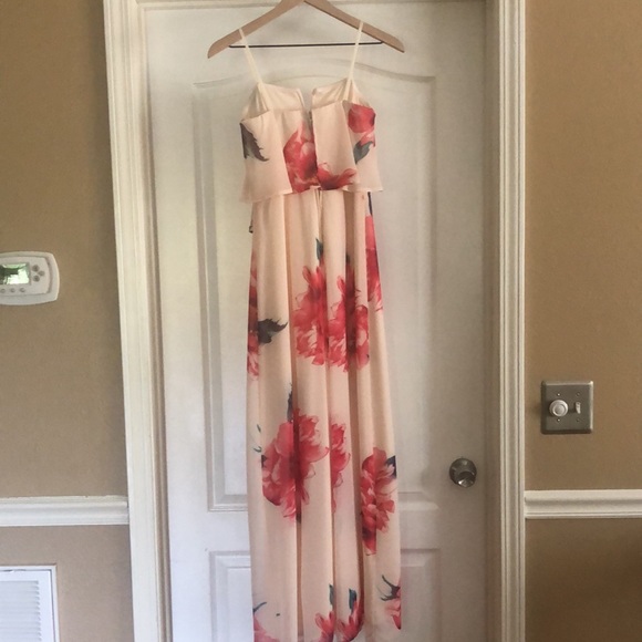 Nordstrom strapless dress with floral print. - Picture 2 of 4